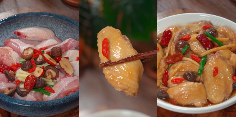 ayam-masak-cendawan-shitake